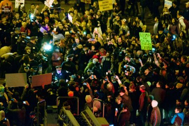 Reactions to electionsTrump_protest_Chicago_March_11,_2016.jpg