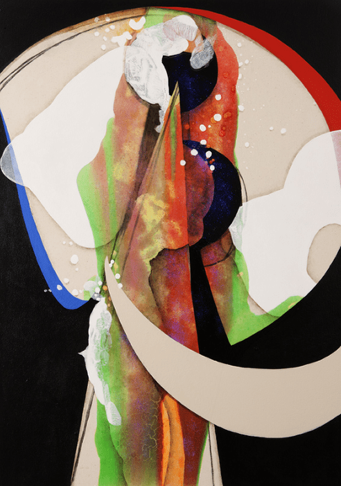 A&E%2FBenefactors Choice%2FMatthew Paterson%2FCarrie Moyer, -Tickler-, 2012, acrylic and glitter on canvas, 40 x 28 inches. Courtesy of the artist and the DC Moore Gallery, New York..png